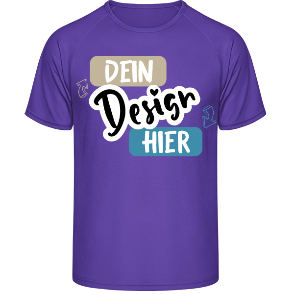 Herren Sport T-Shirt „Sporty“, mit individuellem Druck - puppynator.at