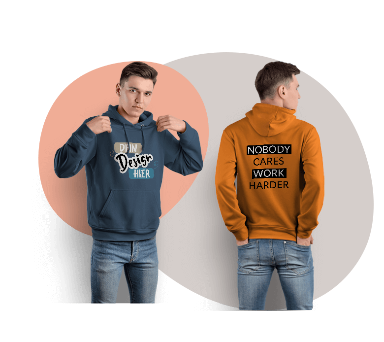 Herren Hoodies mit eigenem Design, Text Bedrucken