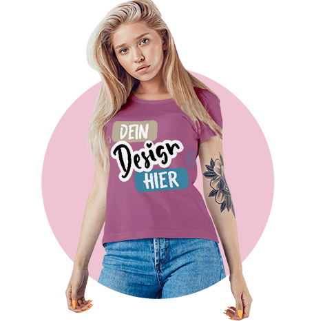 Kurzärmlige Damen T-Shirts bedrucken